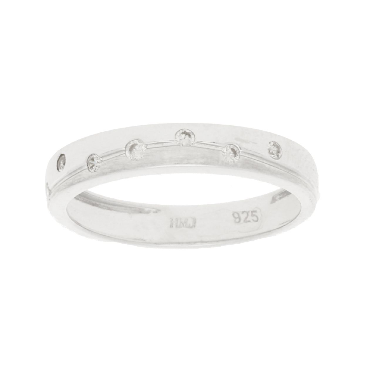 zilv ring met zirconia