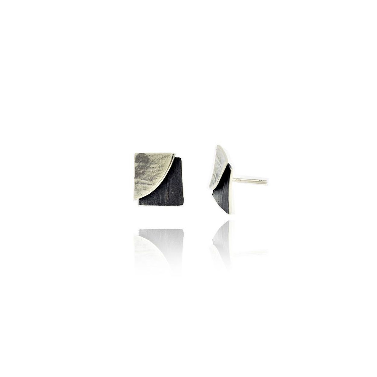 Arior - Zilveren fantasie oorknoppen, 14x14mm - 1142671XP