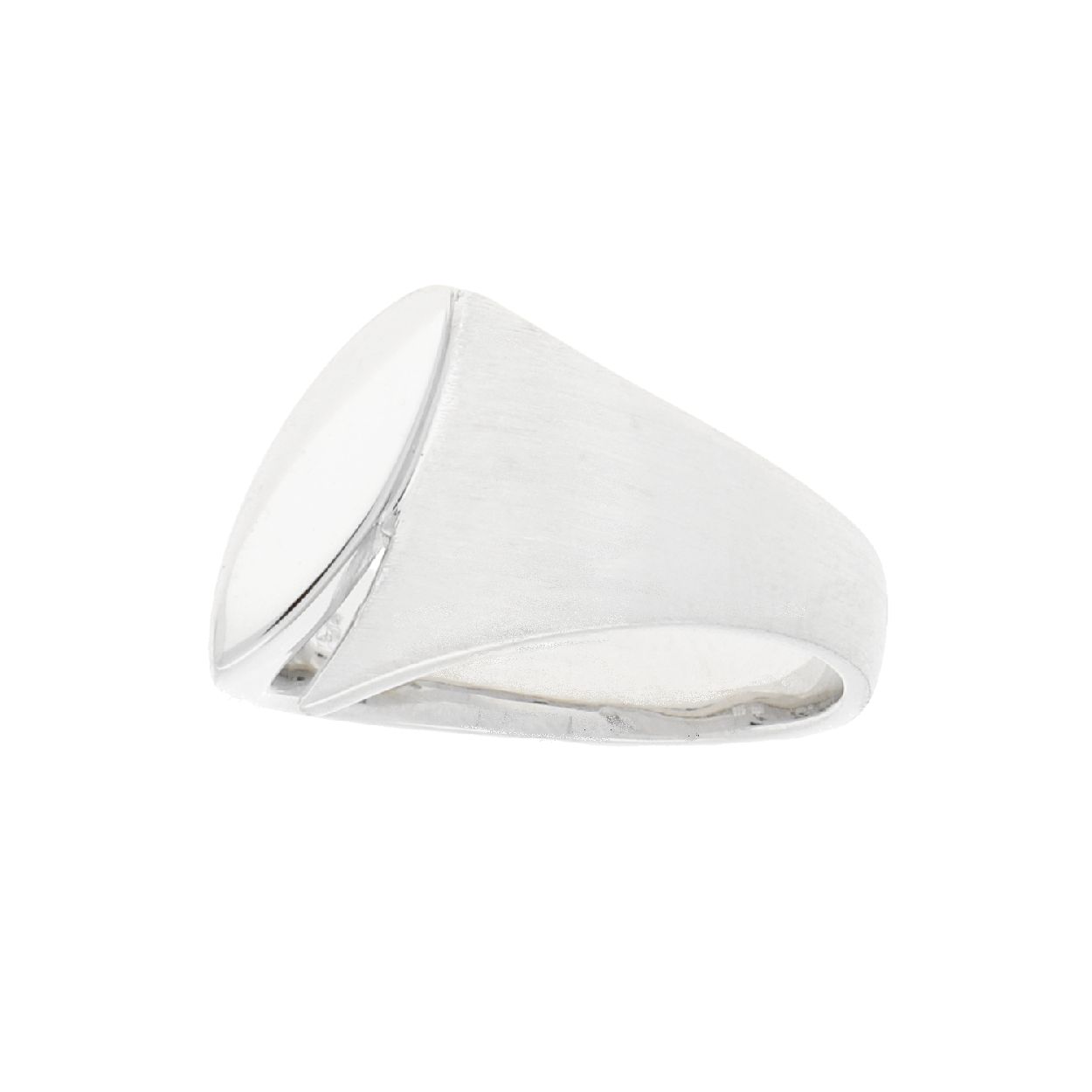 zilv ring mat/poli