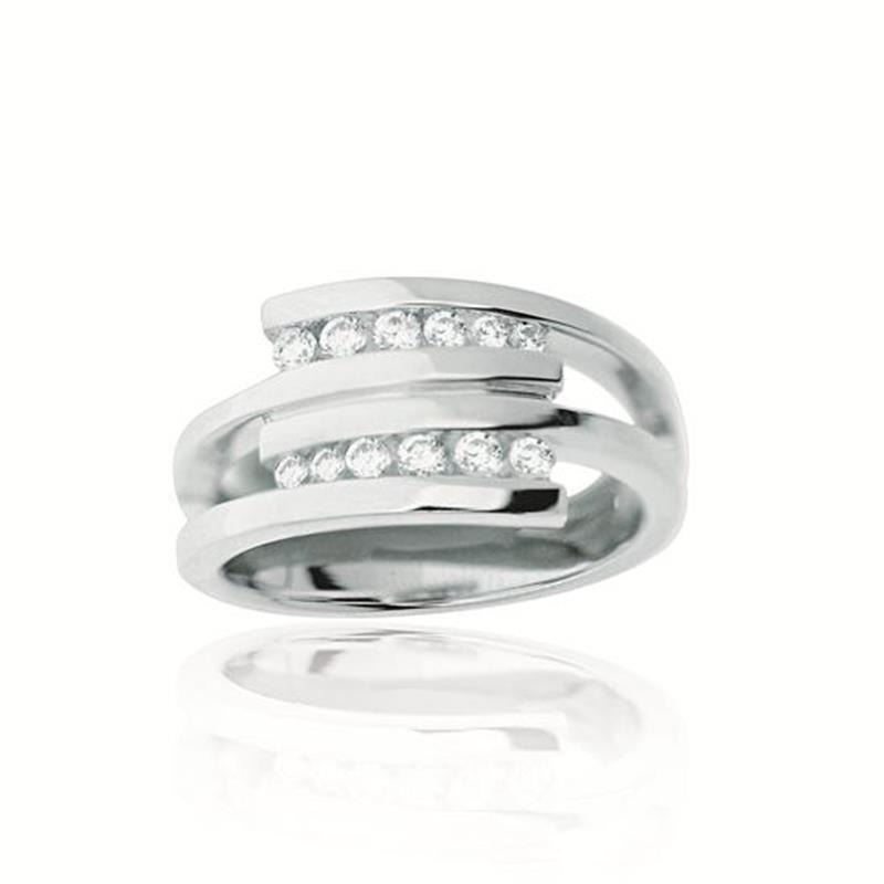 GLOW - 114.6060 - Ring - Zilver - Zirkonia