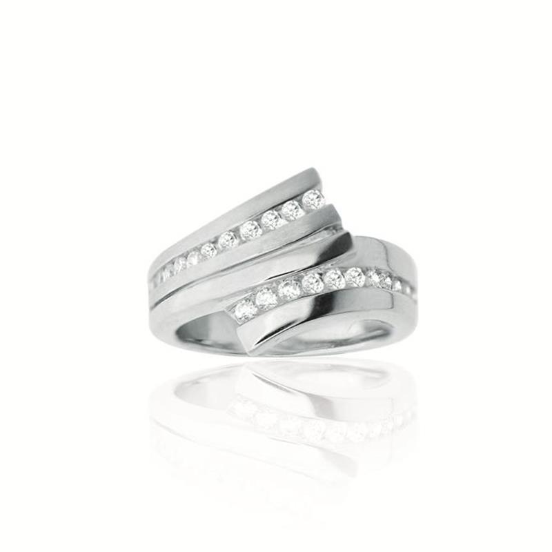 GLOW - 114.6178 - Ring - Zilver - Zirkonia
