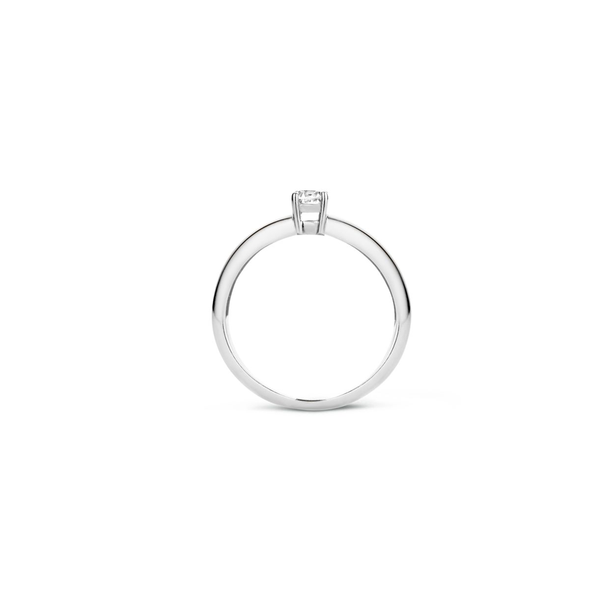 Blush Ring 1155WZI maat 54 in Wit Goud (14Krt.) en met Zirconia.