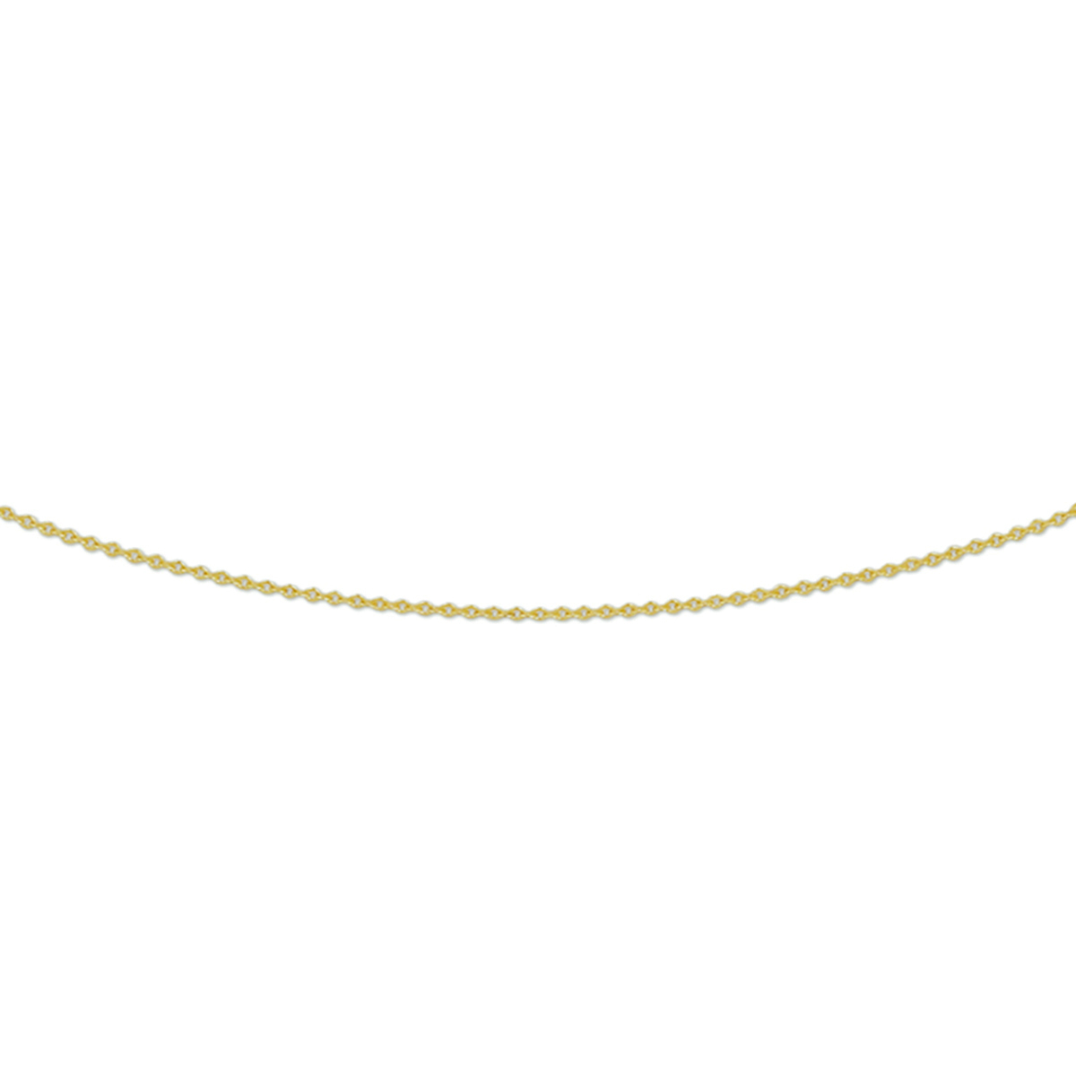 GEELGOUDEN COLLIER GOURMET 50CM 0,8MM