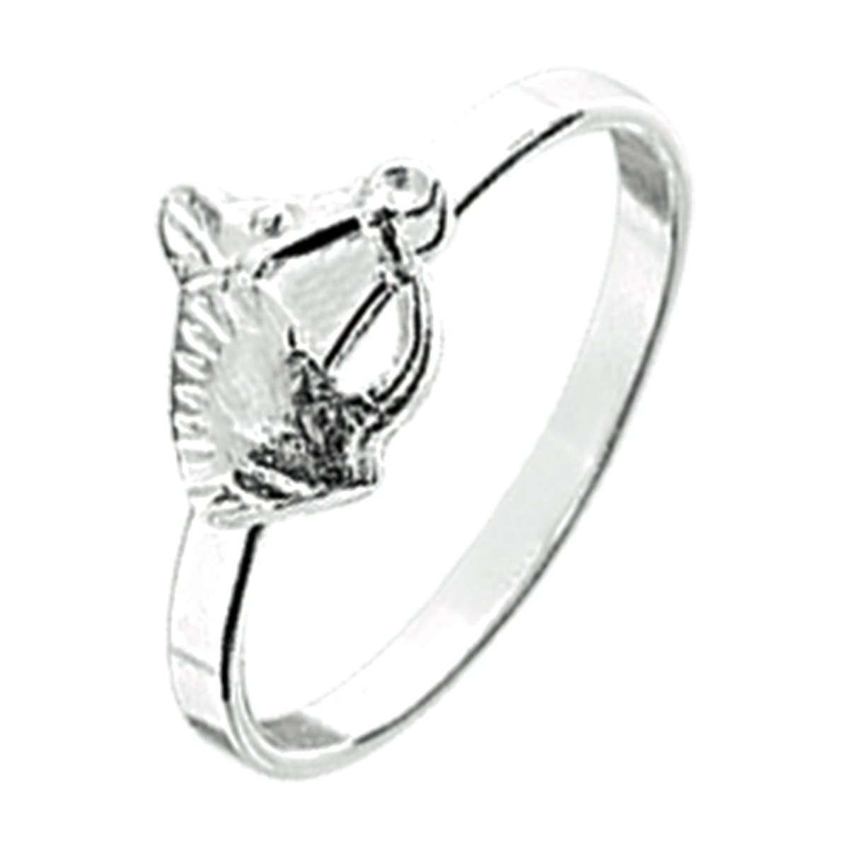 Zilver ring paard