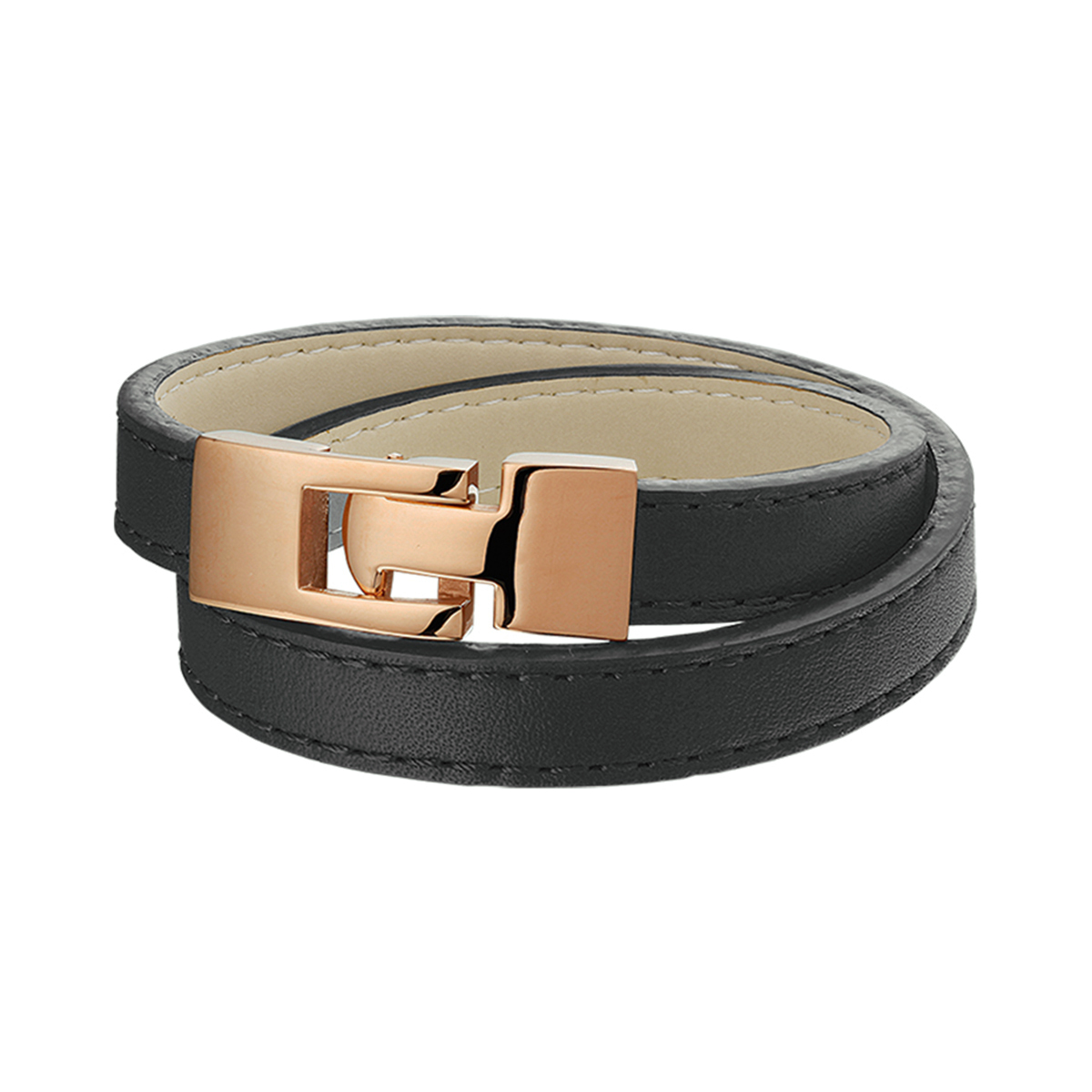 Stalen armband met een draaglengte van 19cm.