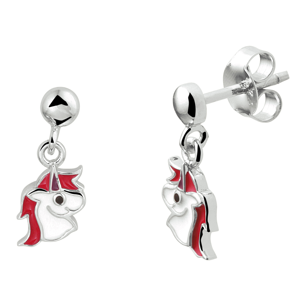 Zilver oorknop