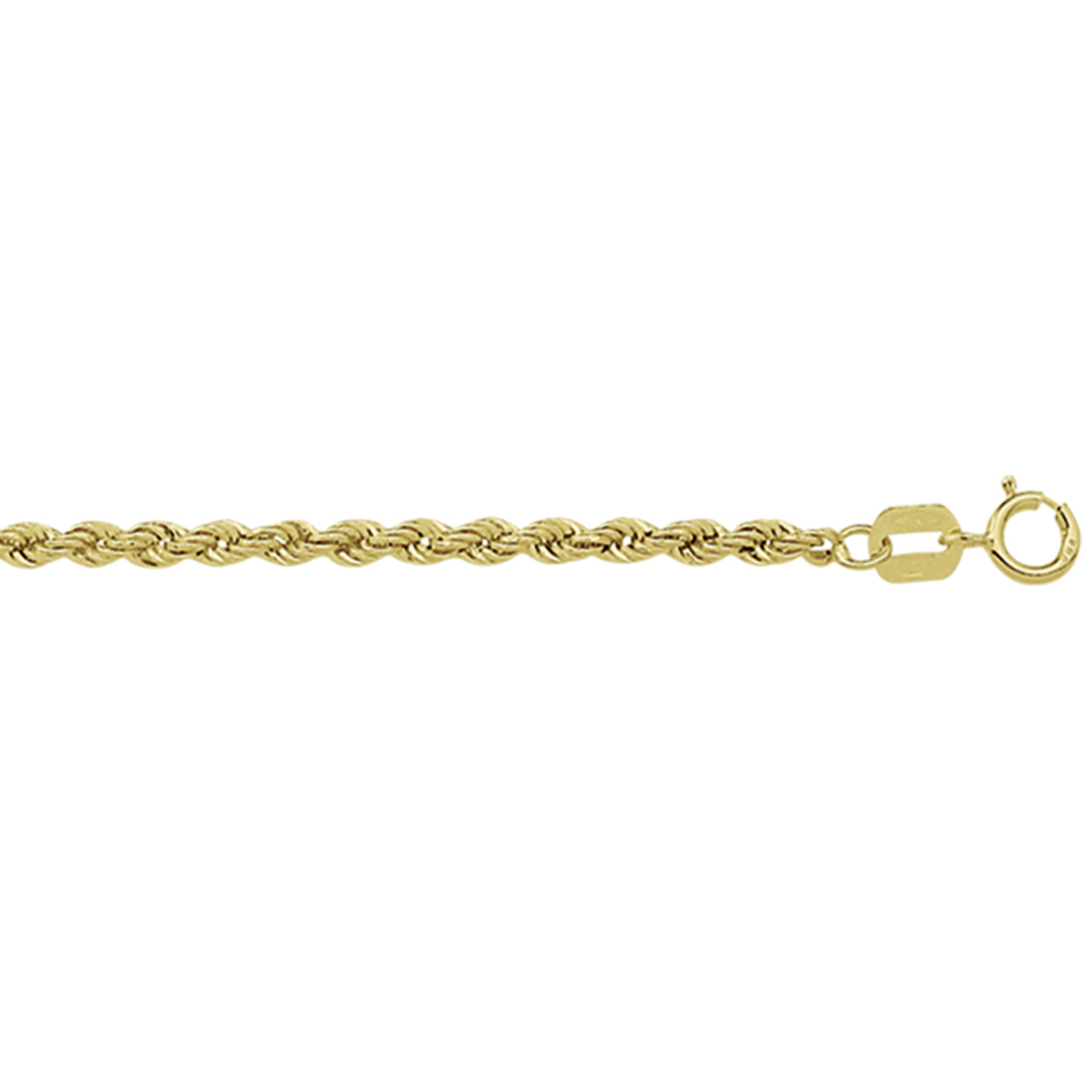 14k Geelgouden enkelbandje met draaglengtes van 26 en 28cm. De schakelbreedte is 2.0mm.