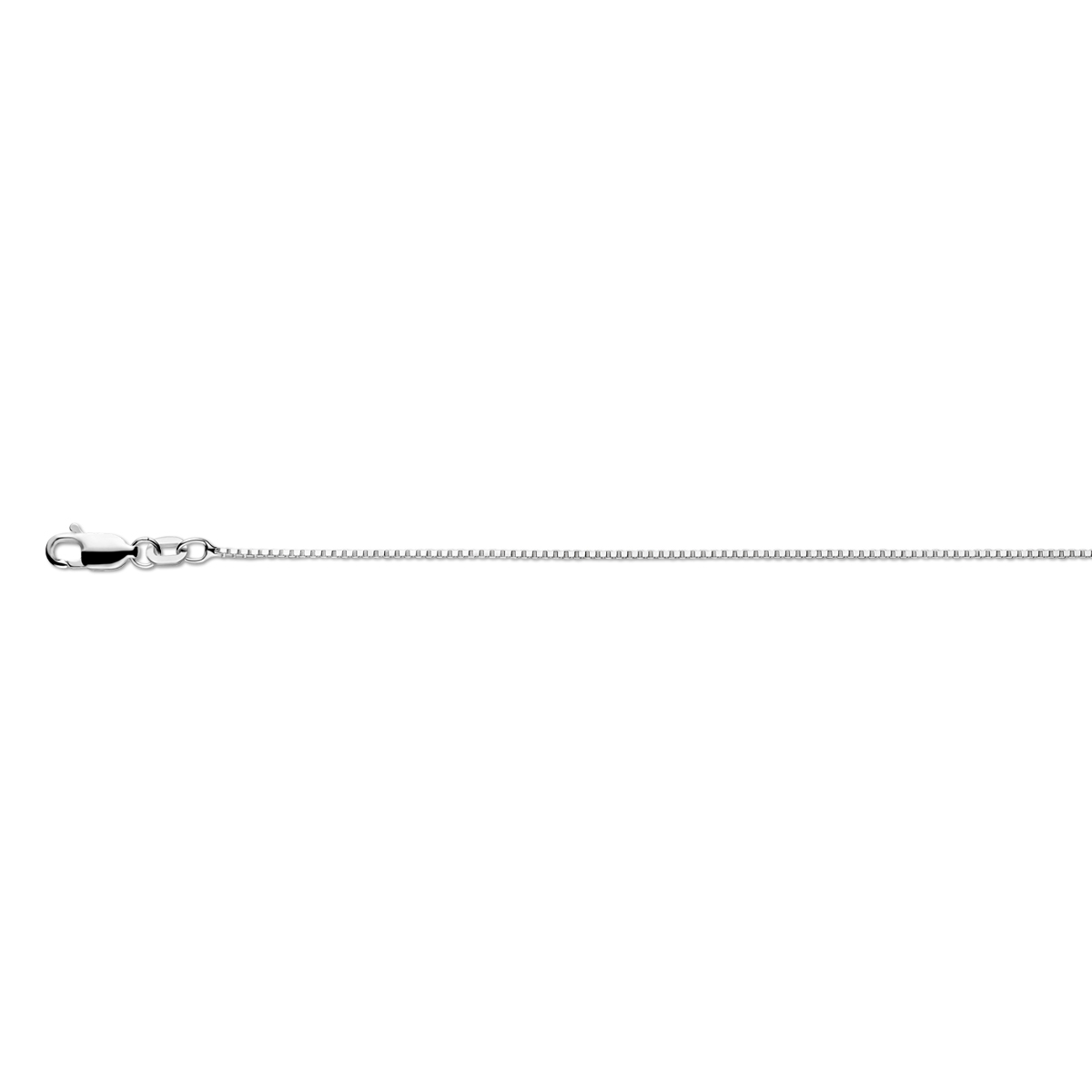 Zilveren collier venetiaanse schakel 40 cm /  0,9 mm