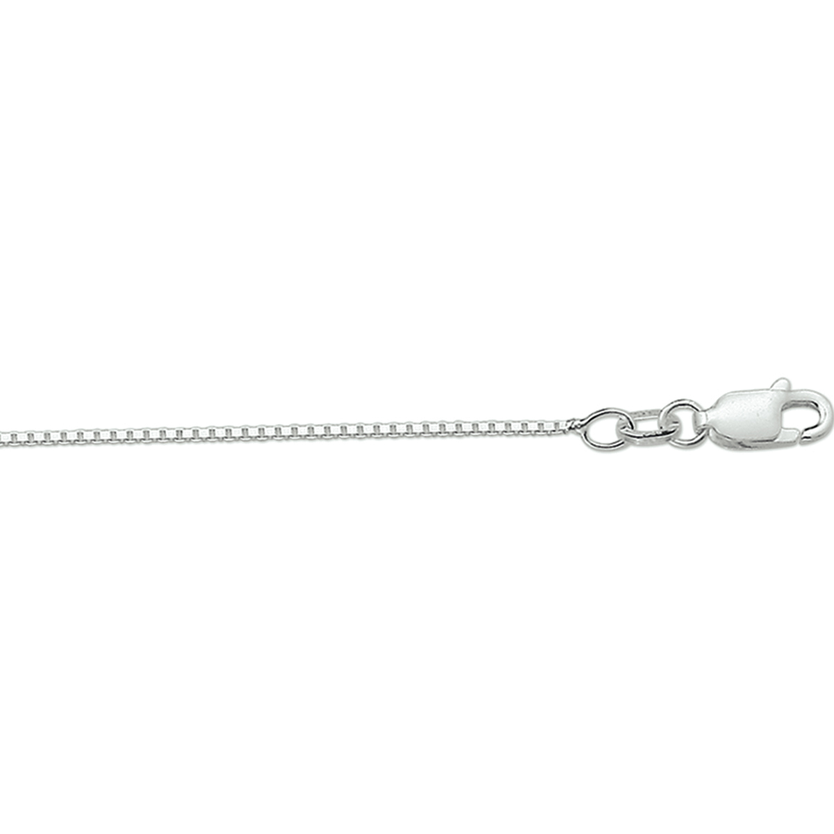 Zilveren collier met venetiaanse schakel. 
Doelgroep: unisex
Breedte: 1.1 mm
Langste lengte: 42 cm