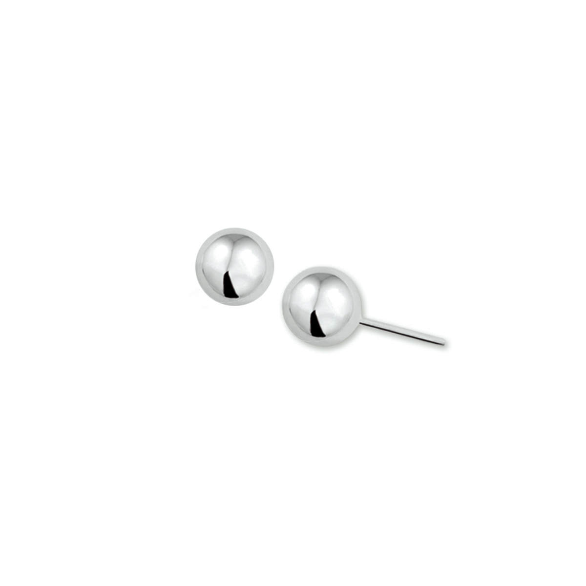 oorknopjes, zilveren bol, 3mm.