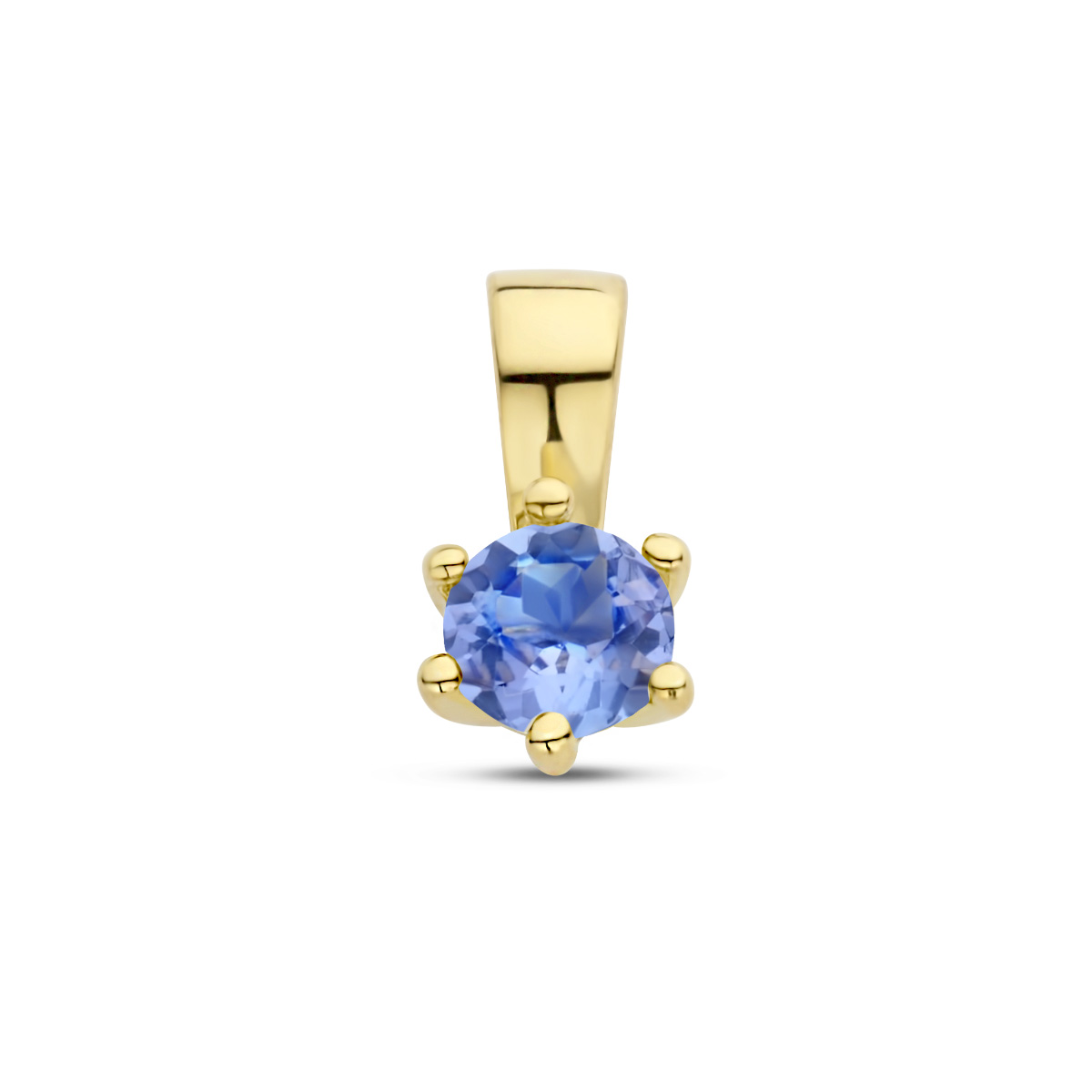 21.02832 | Zilver verguld | December | Tanzaniet | 4 mm | 0,29 ct