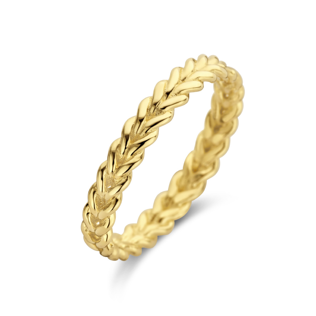 14k Geelgouden ringen met een breedte van 3mm.
