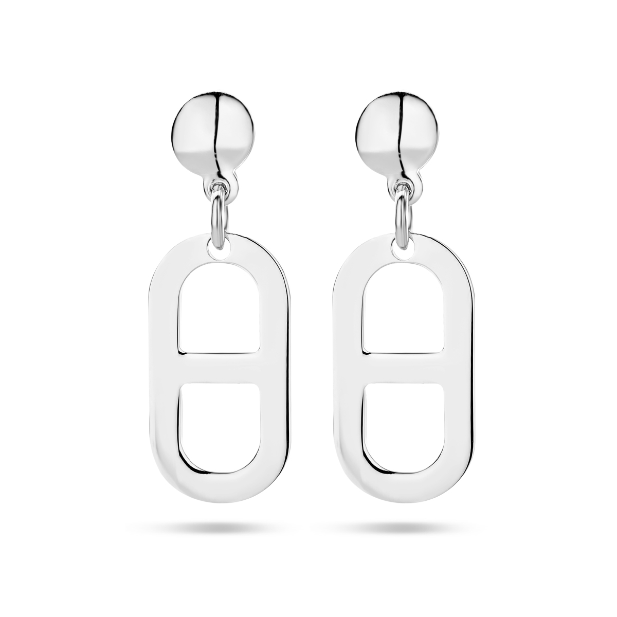 Gerhodineerd 925 zilveren oorhangers met een totale hoogte van 25mm.