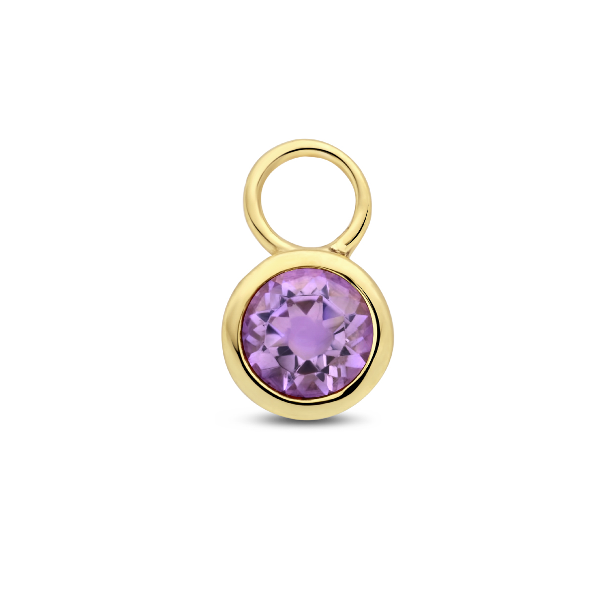 14k Geelgouden oorringhanger uitgevoerd met een geboortesteen. De hanger heeft een afmeting van 8.5x6mm. De oorringhanger wordt per stuk verkocht. De oorringhanger kan gecombineerd worden met een oorring met een buisdikte van 2mm. Deze hanger wordt per stuk verkocht ipv per paar.