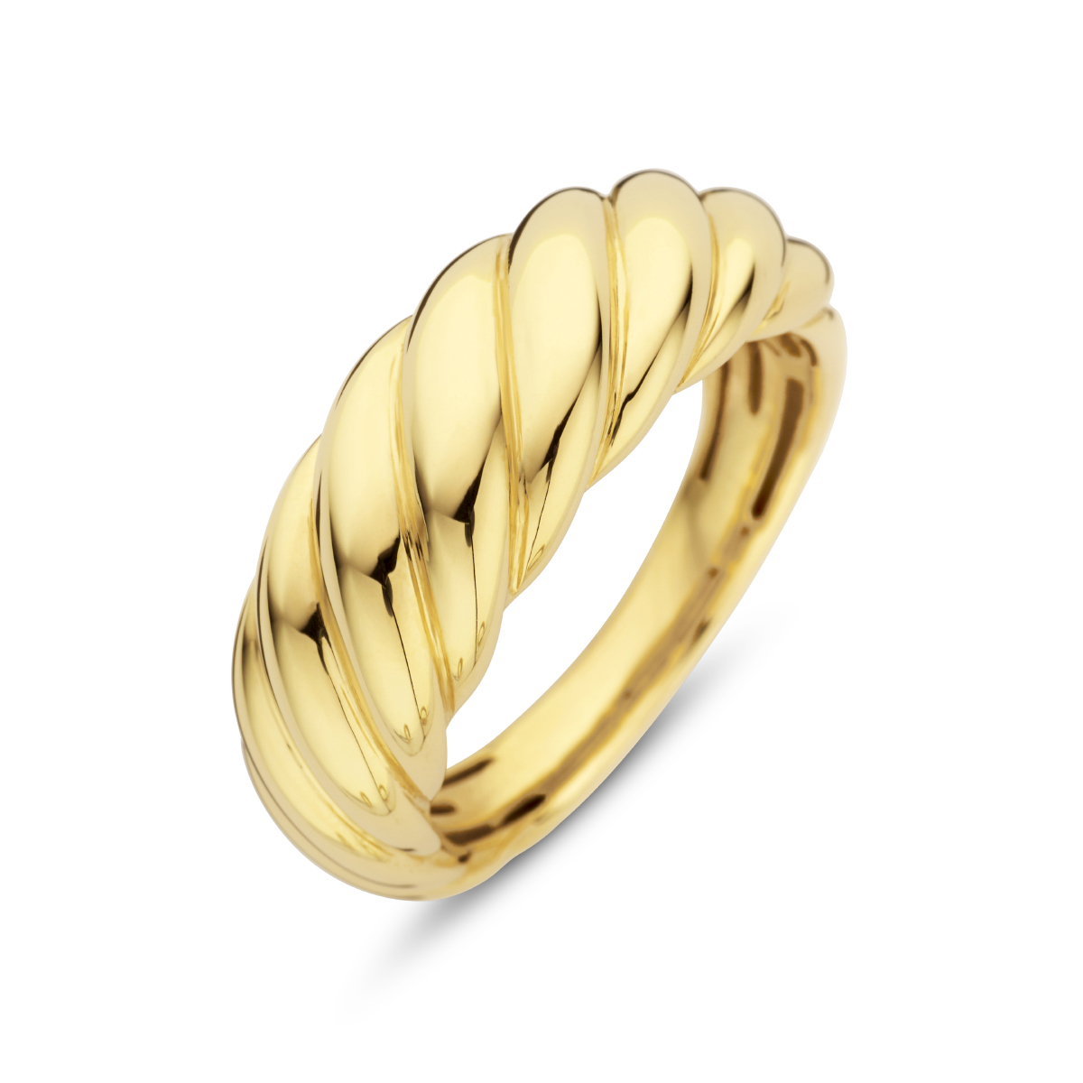 GEELGOUDEN RING 8MM