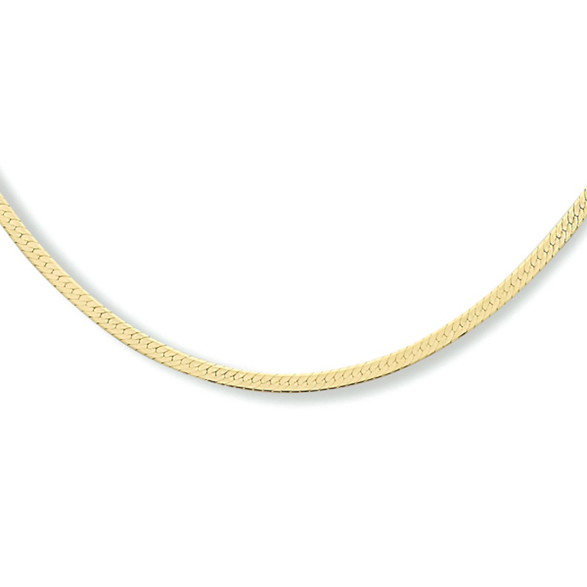 Geelgoud op 925 zilveren collier met een breedte van 2mm. Het collier heeft een draaglengte van 40cm met een extensie van 4cm en een stevige karabijn sluiting. Geen garantie op plating.
