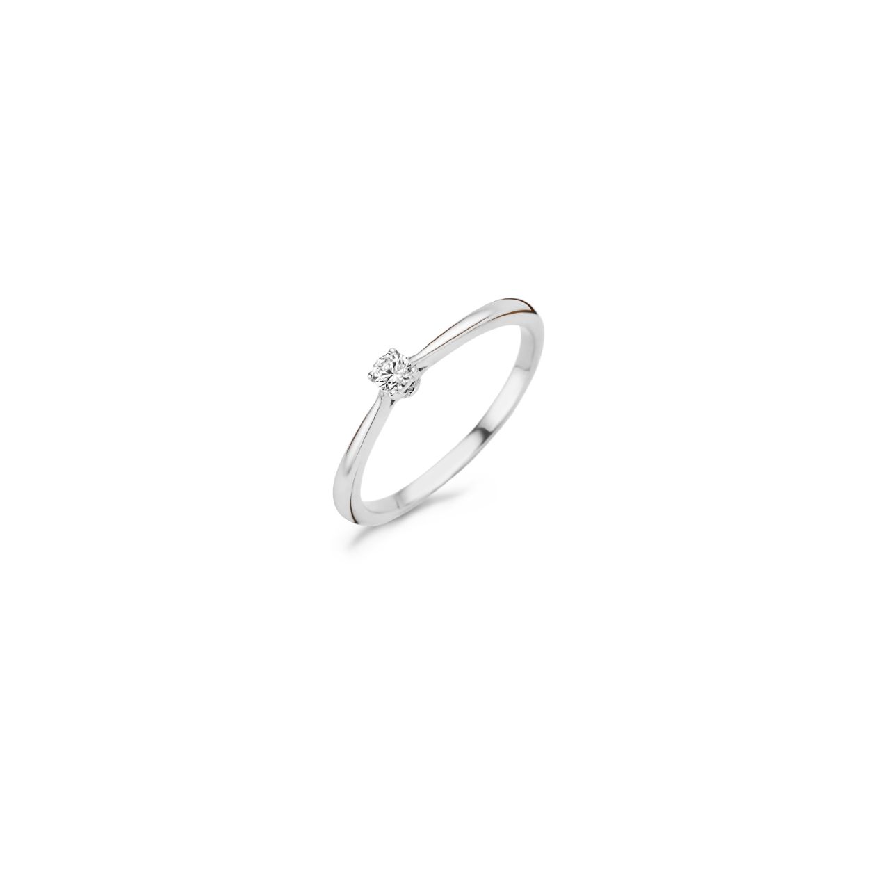 Blush witgouden ring met zirkonia | 1186WZI