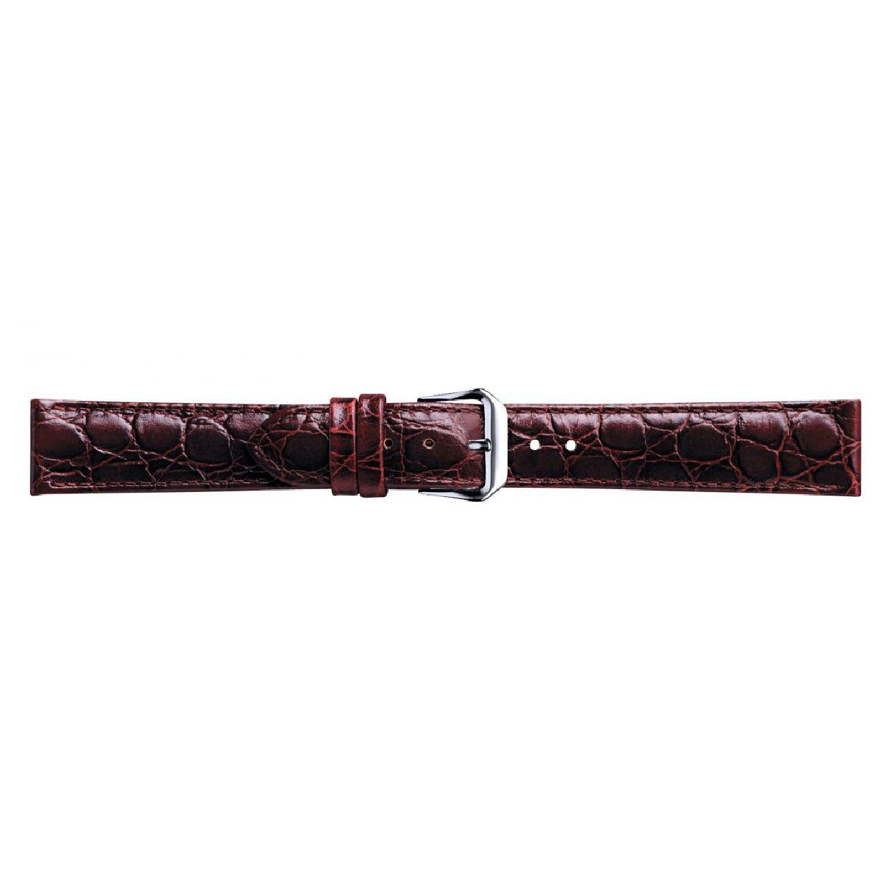 Een mooie horlogeband van het merk Condor gemaakt van leer. De kleur van deze horlogeband is bruin. De breedte is 20mm.