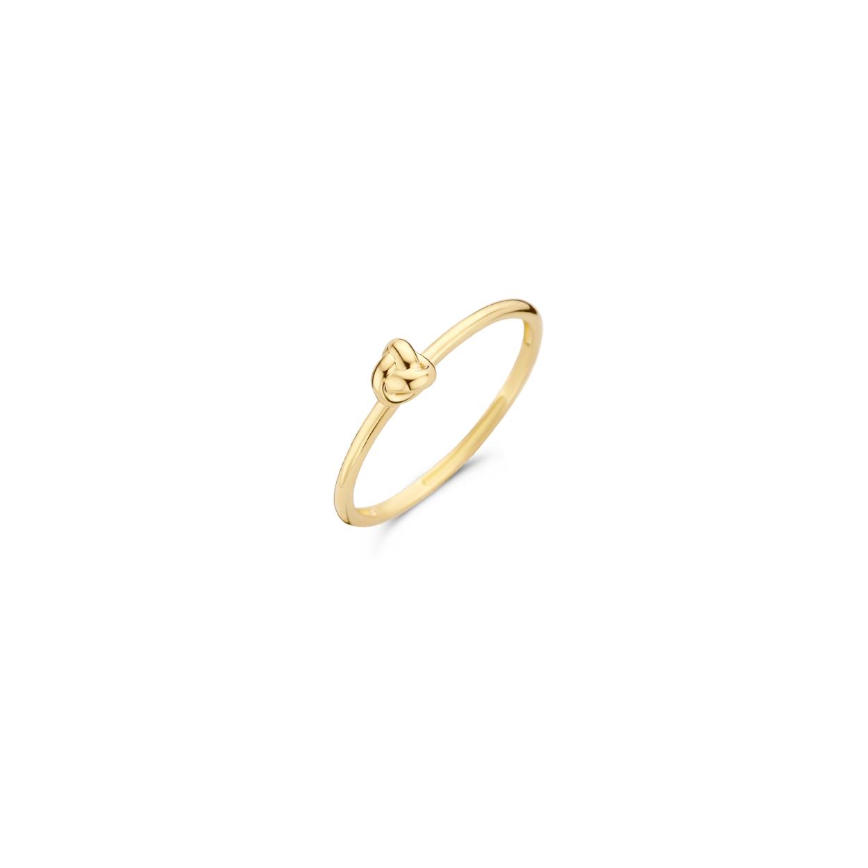 Blush minimalistische ring 14k geelgoud.