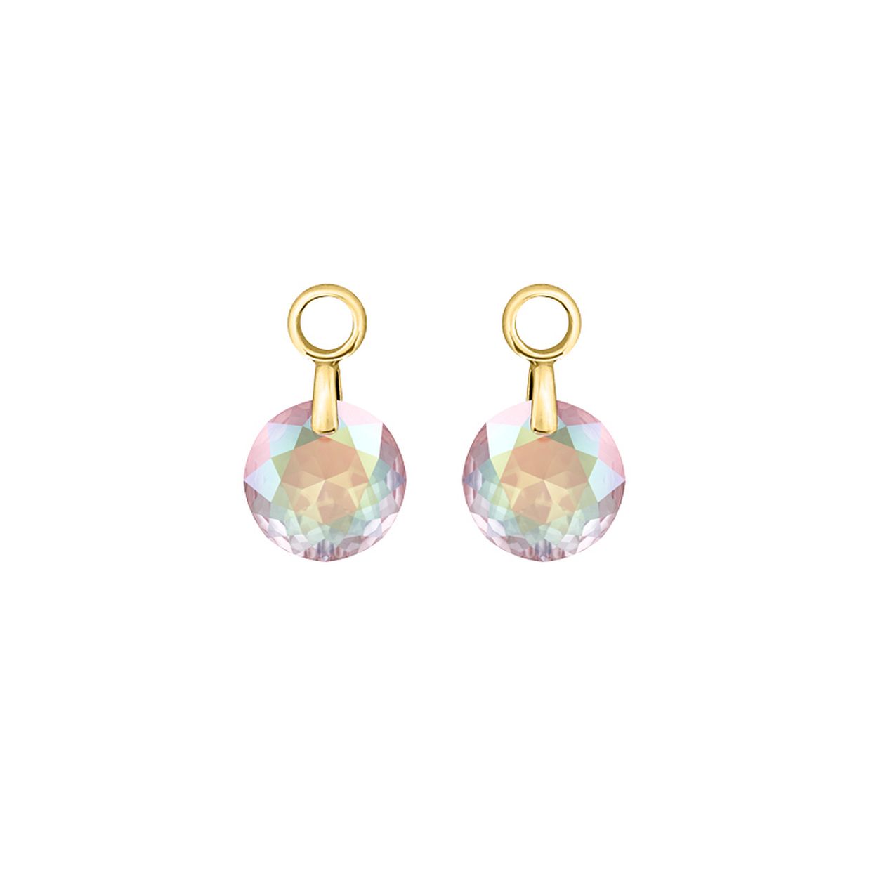 My imenso zilveren creoli Tonda crystal ab 12-2171-1 