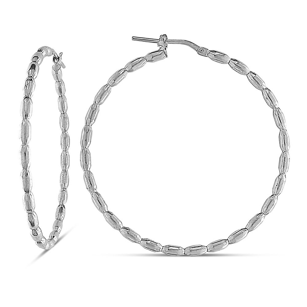 Dit is een oorring van het merk MY iMenso in de kleur zilver.