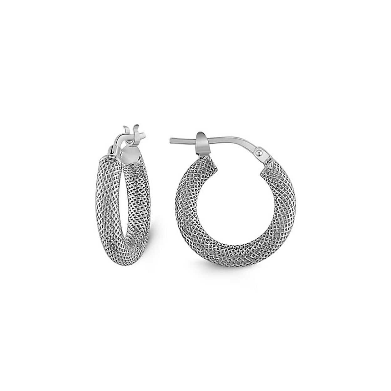 MY iMenso Creoli earring "Hoop" 17mm (925/rhodplated)
not suitable for all Creoli pendants due to size and
weight of the pendants 
