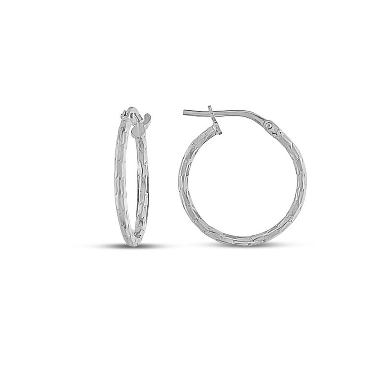 MY iMenso Creoli oorringen "Modifo 18mm" (925/rhodium verguld)