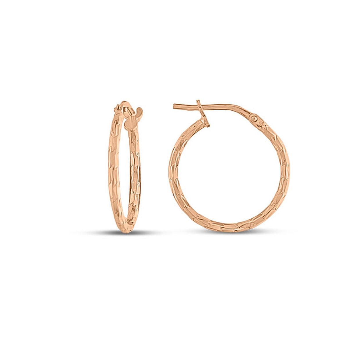 MY iMenso Creoli oorringen "Modifo 18mm" (925/rosegoud verguld)