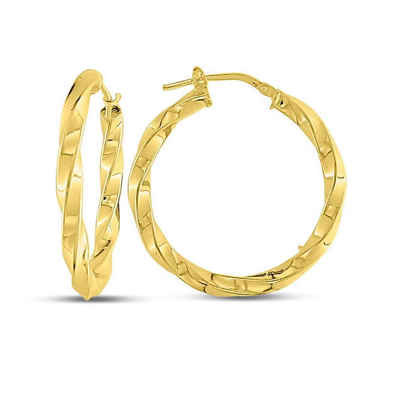 MY iMenso Creoli oorringen "Girella 30mm" (925/goud verguld)