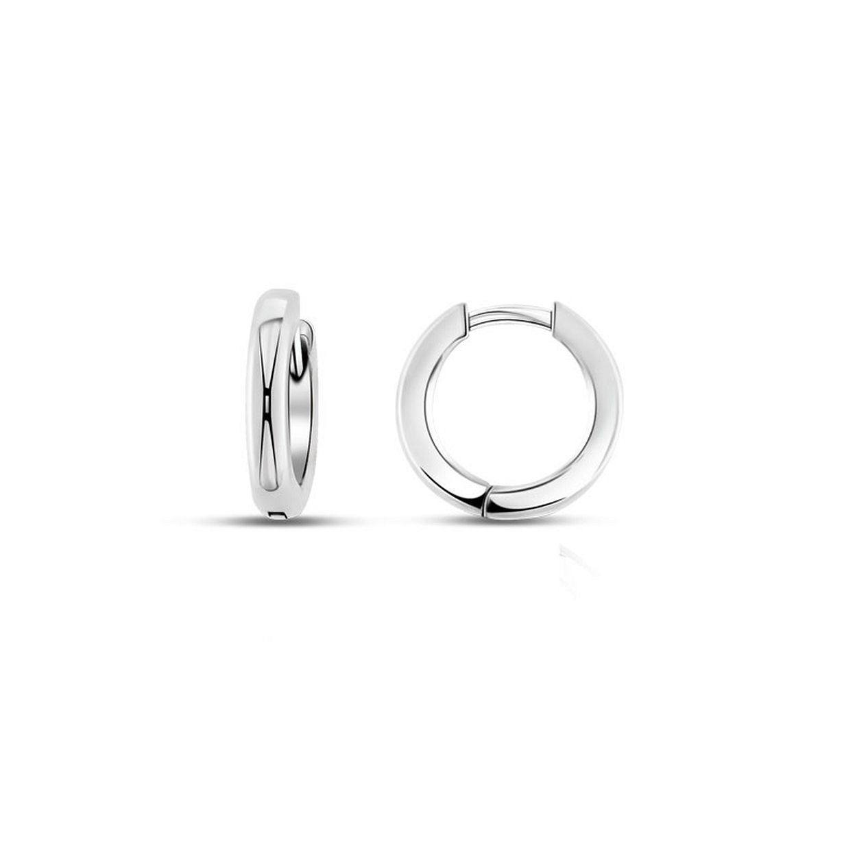 MY iMenso Creoli creol "Dritto 14,5mm" (925/rhodium verguld)