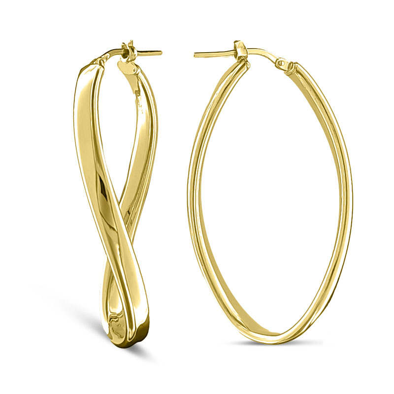 MY iMenso Creolen oorringen "Onda 40mm" Goud
