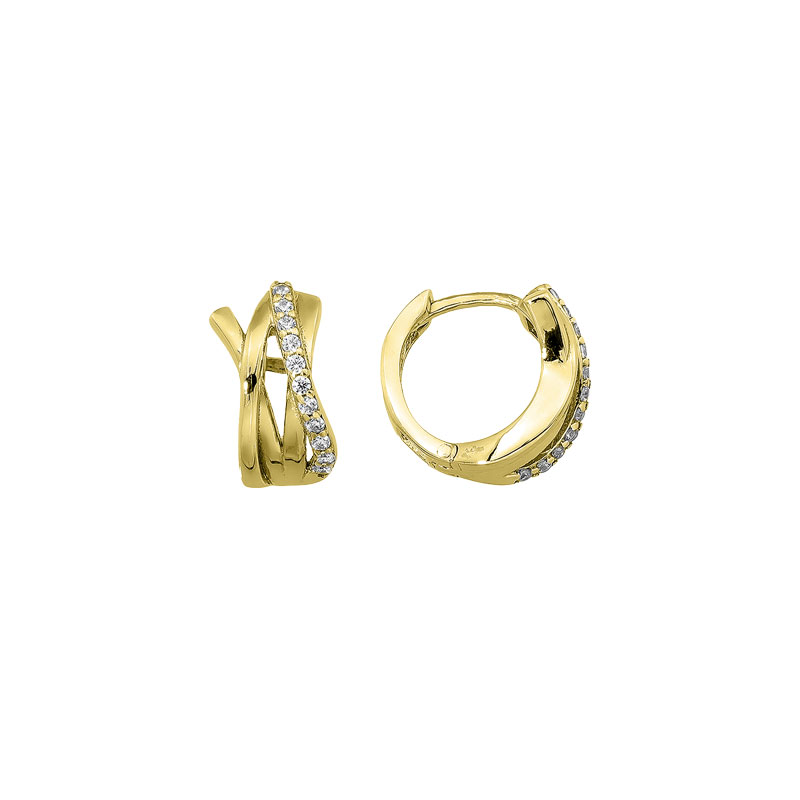 MY iMenso Creoli creol "Unico 14mm" (925/1Mgold-plated)