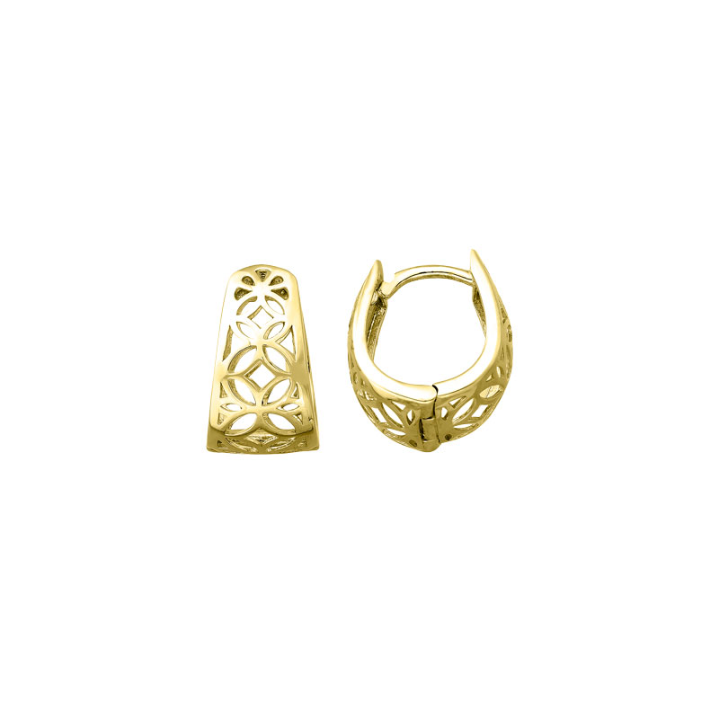 MY iMenso Creoli creol "Filigrana 15mm" (925/1Mgold-plated)