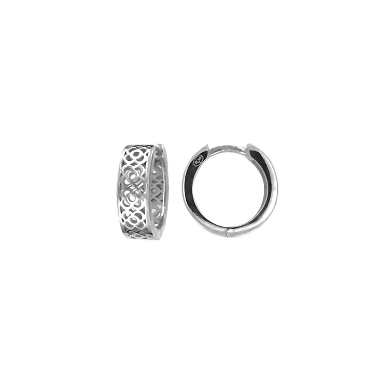 MY iMenso Creoli creol "Filigrano 14mm" (925/rhod-plated)