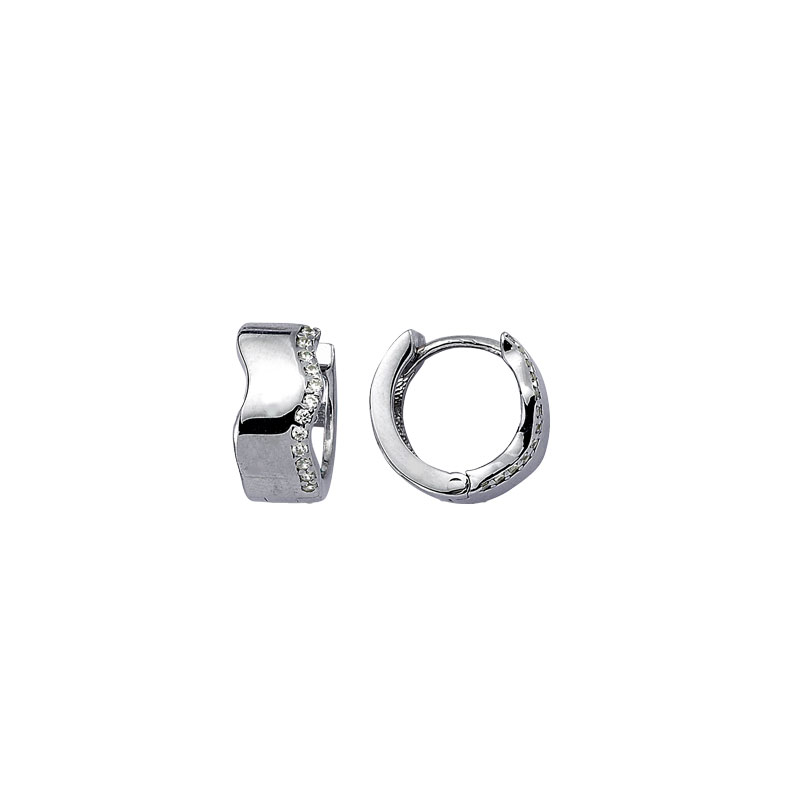MY iMenso Creoli creol "Onda 13mm" (925/rhod-plated)