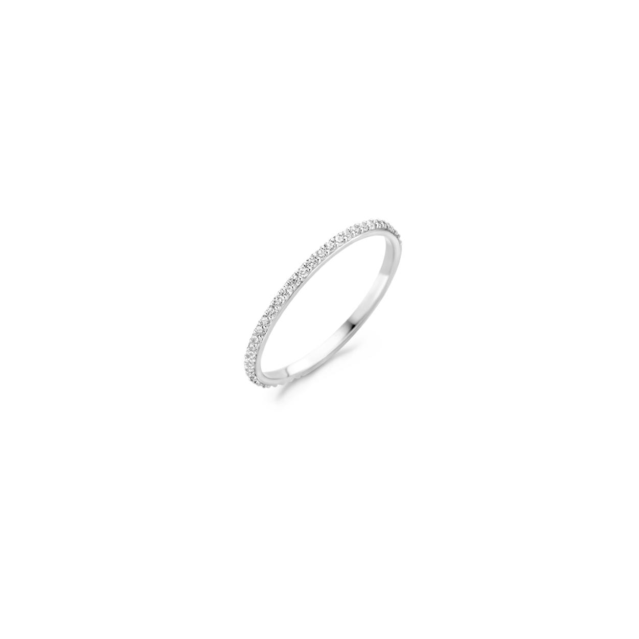 Blush ring 14K Witgoud met zirkonia.