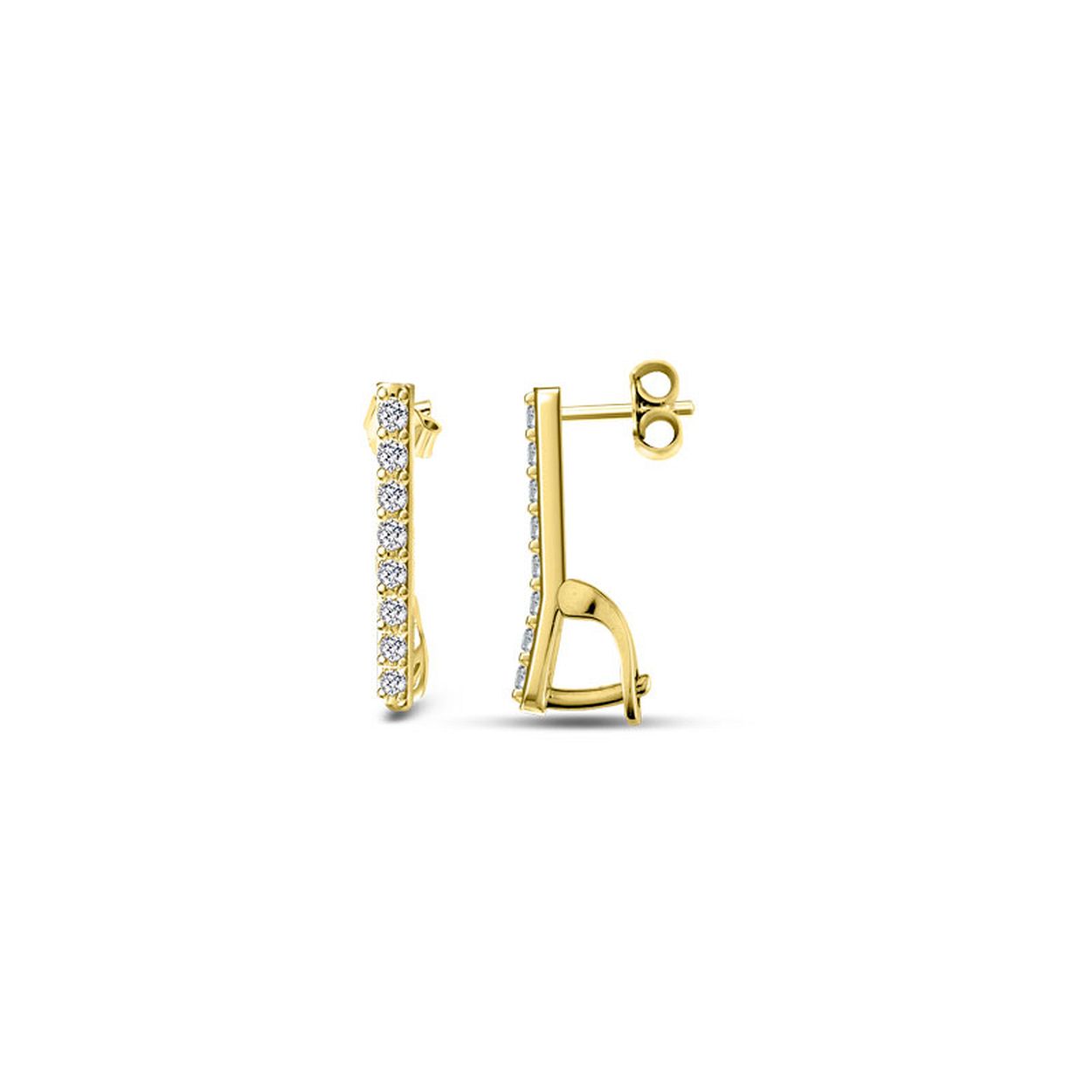 MY iMenso Creoli Carezza earstud Zirconi for M&L
stones 