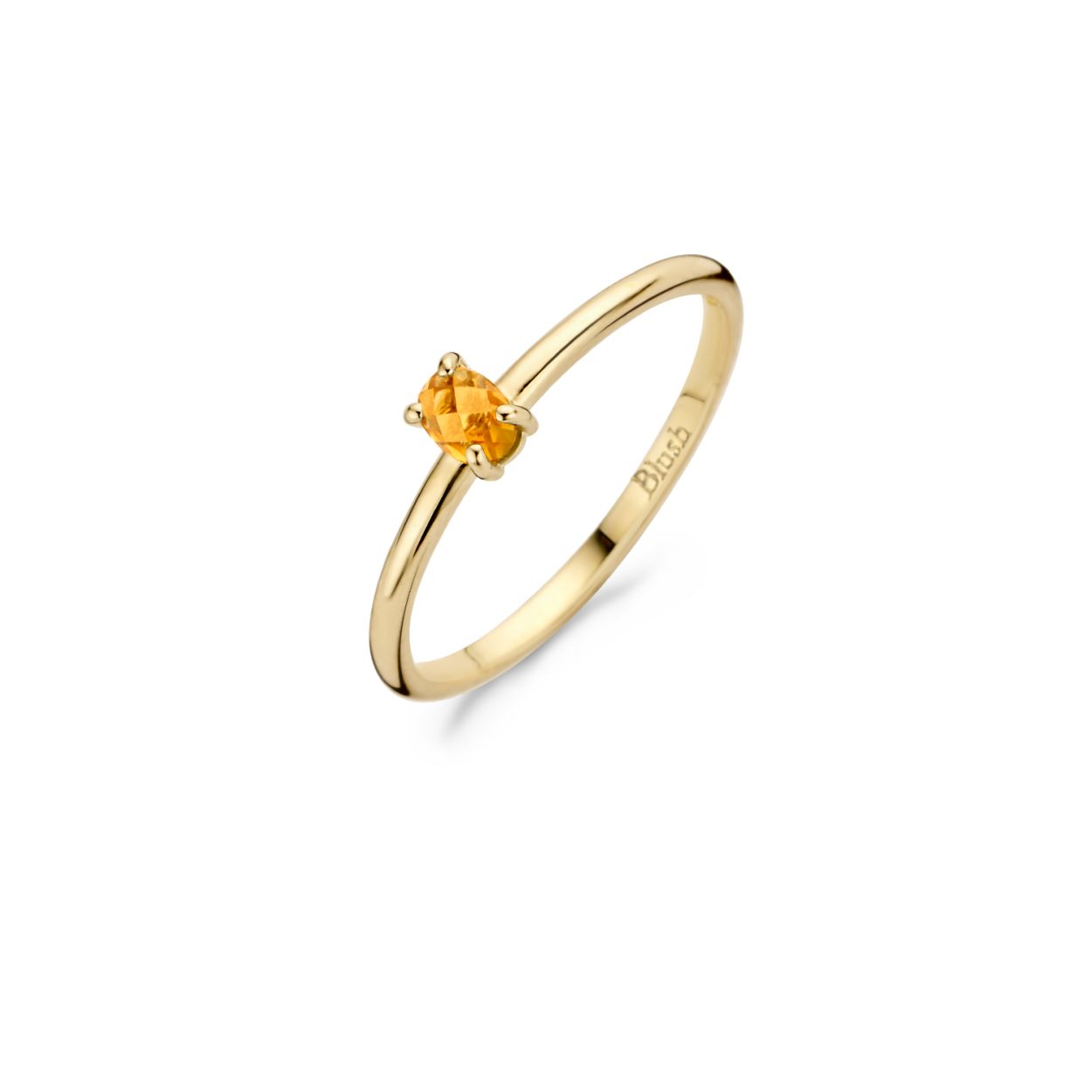 Blush ring geelgoud met Citrine (14krt.), maat 50