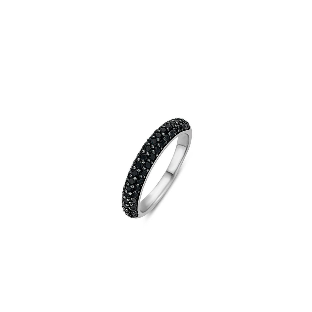 De TI SENTO - Milano Ring 12105ZB is gemaakt van Zilver met een zwarte plating. De kleurstelling van deze ring is Zwart. Alle TI SENTO - Milano producten worden geleverd in een luxe geschenkverpakking.