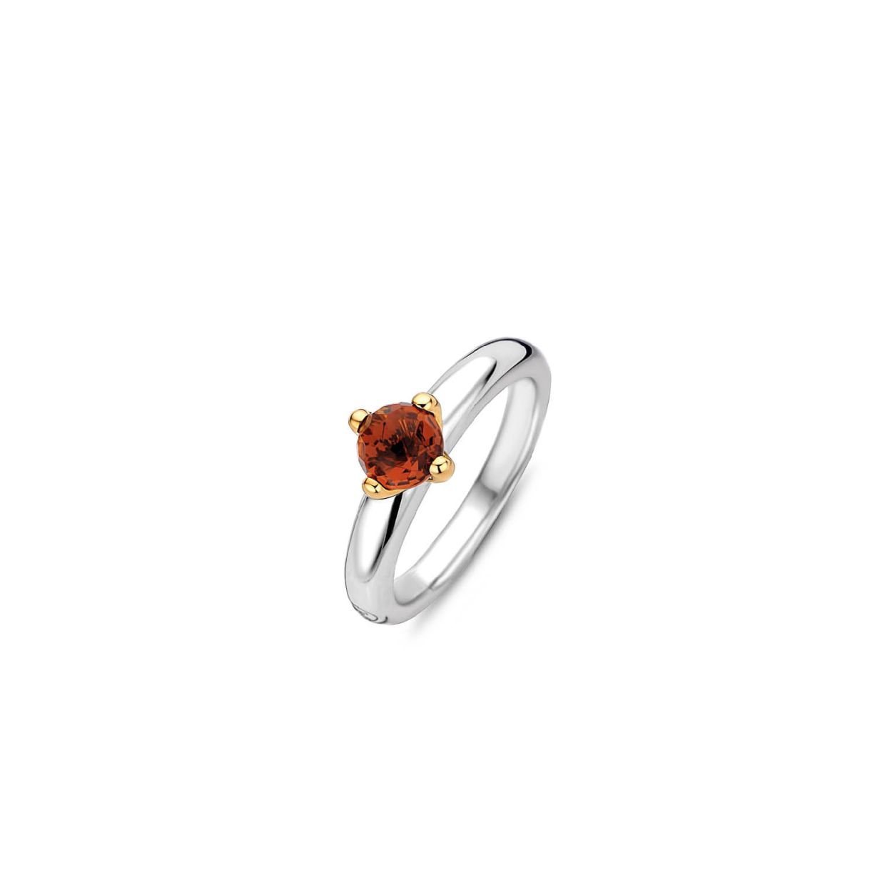 De TI SENTO - Milano Ring 12126CO is gemaakt van Zilver met een geelgouden plating. De kleurstelling van deze ring is Cognac. Alle TI SENTO - Milano producten worden geleverd in een luxe geschenkverpakking.