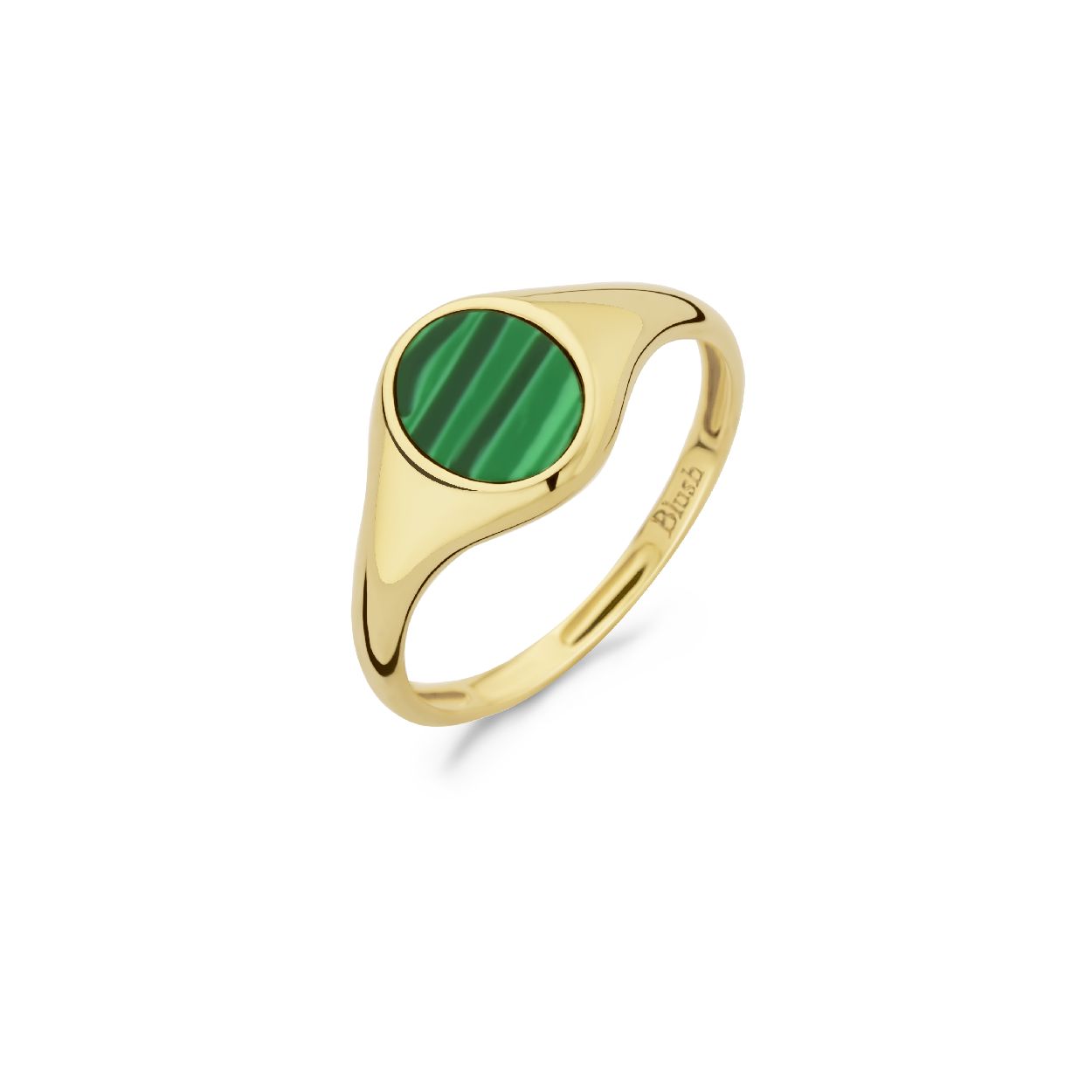 Deze ring is van het merk Blush. Het is een damessieraad gemaakt van goud De verdere specificaties van det ring zijn als volgt:
Steensoort :Malachiet