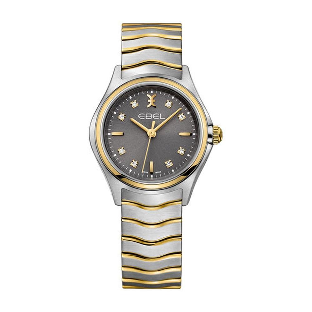 Dit prachtige dameshorloge uit de Wave collectie van EBEL een diameter van 30mm, saffier glas en is 5 atm.