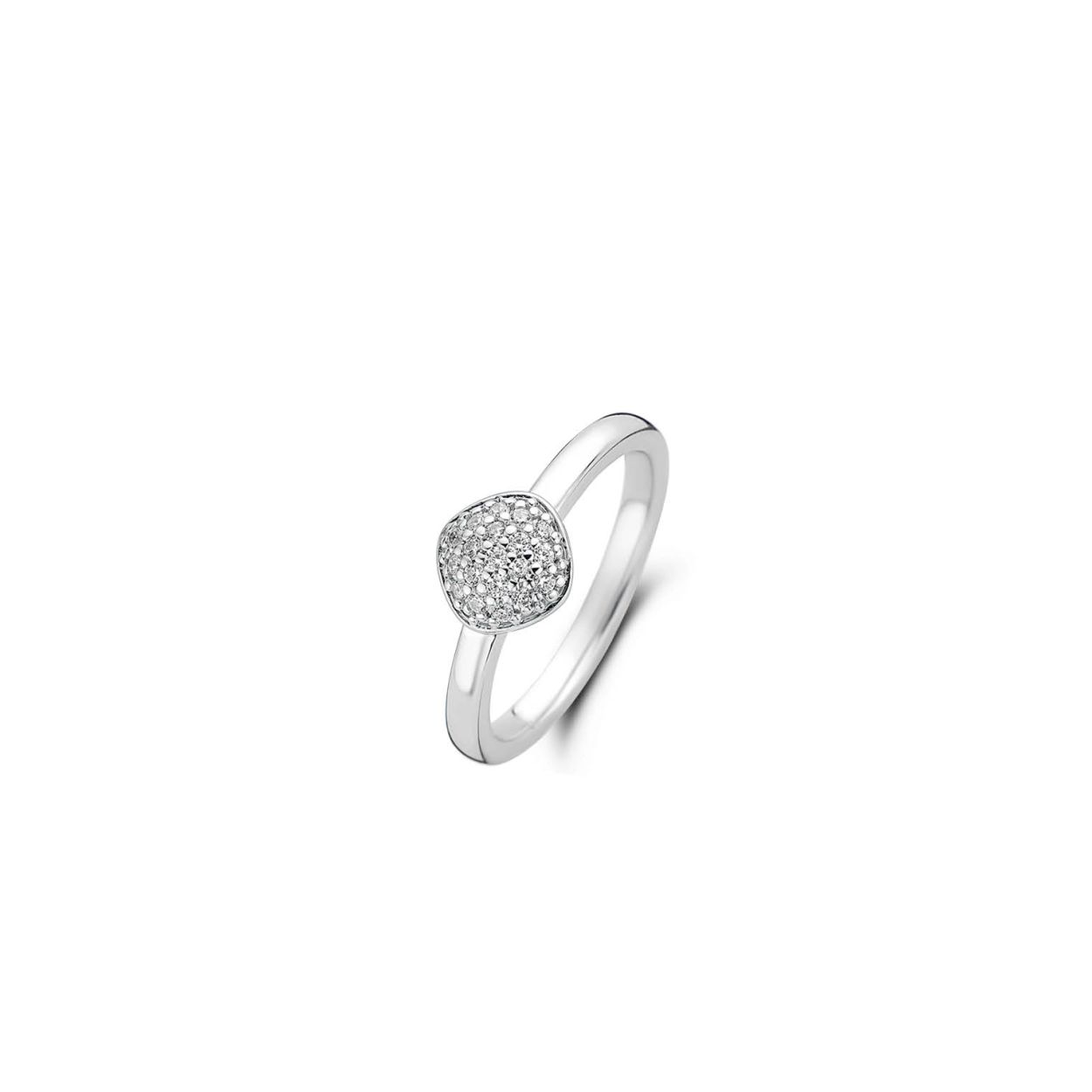 De TI SENTO - Milano Ring 12174ZI is gemaakt van Zilver . De kleurstelling van deze ring is Wit. Alle TI SENTO - Milano producten worden geleverd in een luxe geschenkverpakking.
