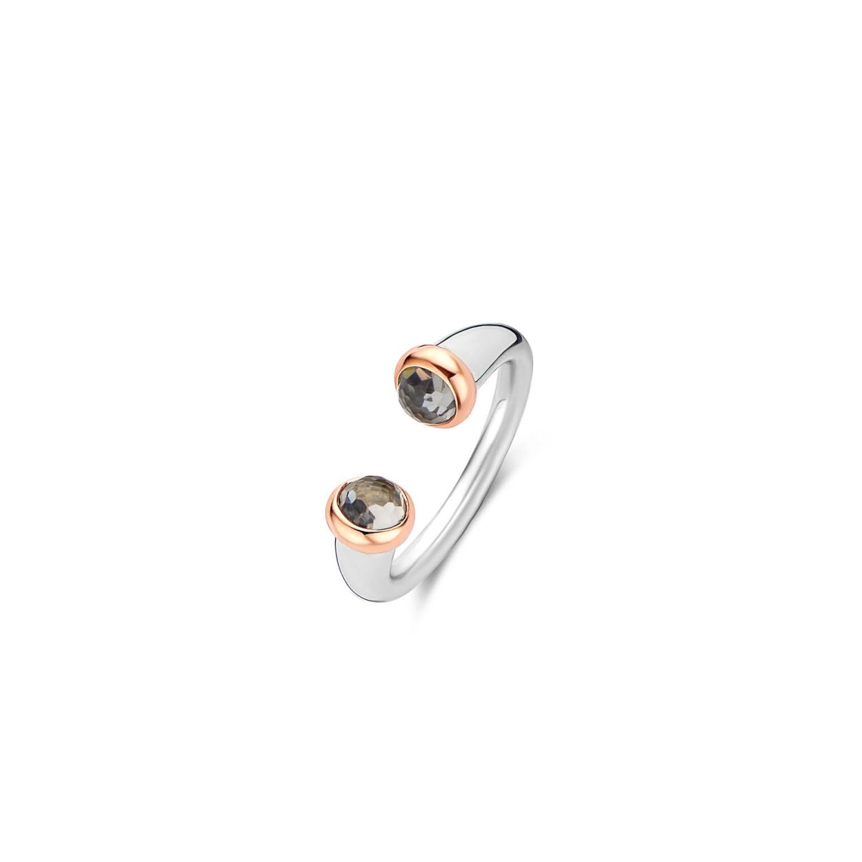 De TI SENTO - Milano Ring 12177GB is gemaakt van Zilver met een ros�gouden plating. De kleurstelling van deze ring is Grijsblauw. Alle TI SENTO - Milano producten worden geleverd in een luxe geschenkverpakking.
