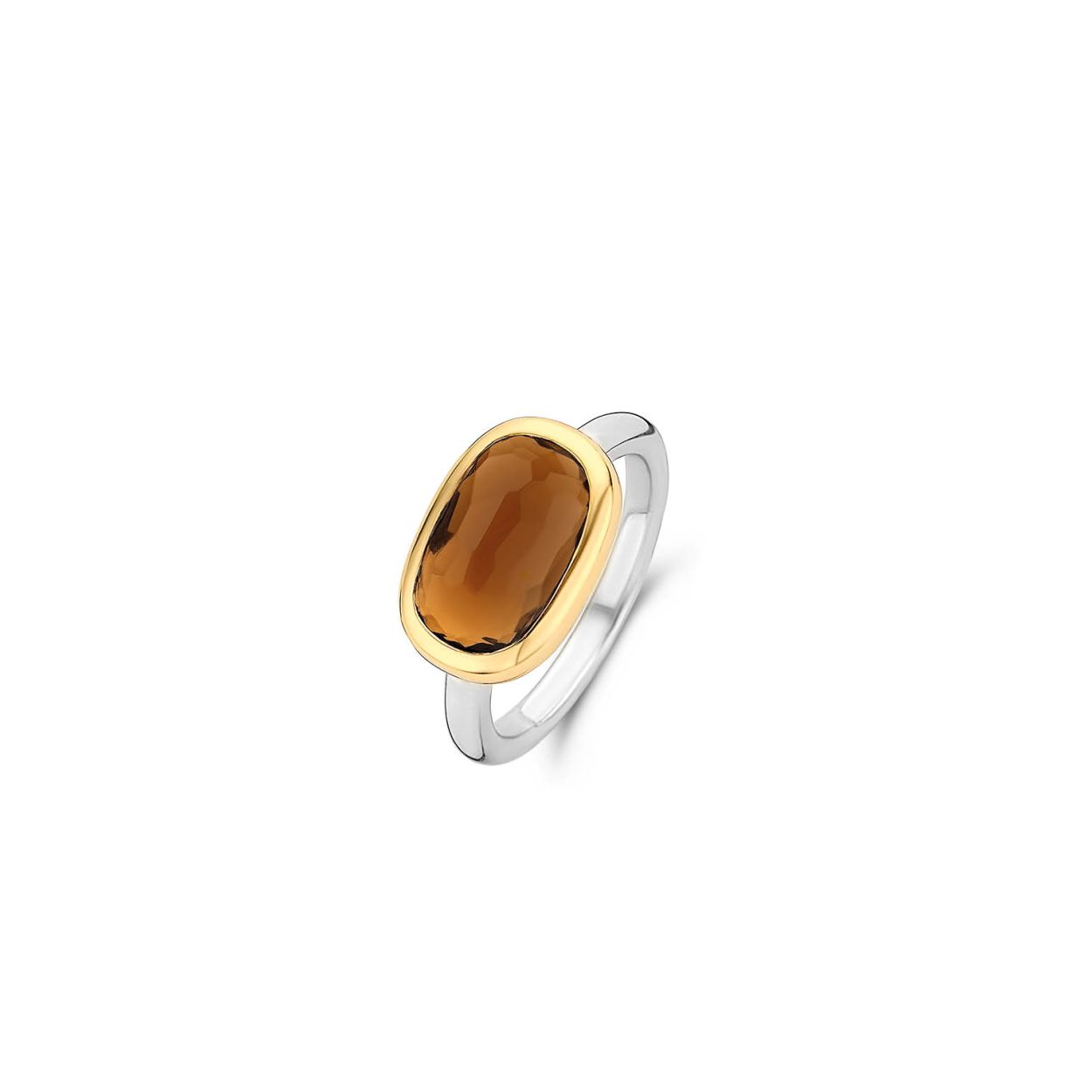 De TI SENTO - Milano Ring 12178TB is gemaakt van Zilver met een geelgouden plating. De kleurstelling van deze ring is Bruin. Alle TI SENTO - Milano producten worden geleverd in een luxe geschenkverpakking.