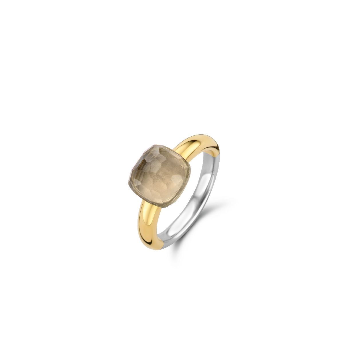 Dit is een Ring van het merk TI SENTO Milano. Dit sieraad heeft de volgende kleur: Bruin