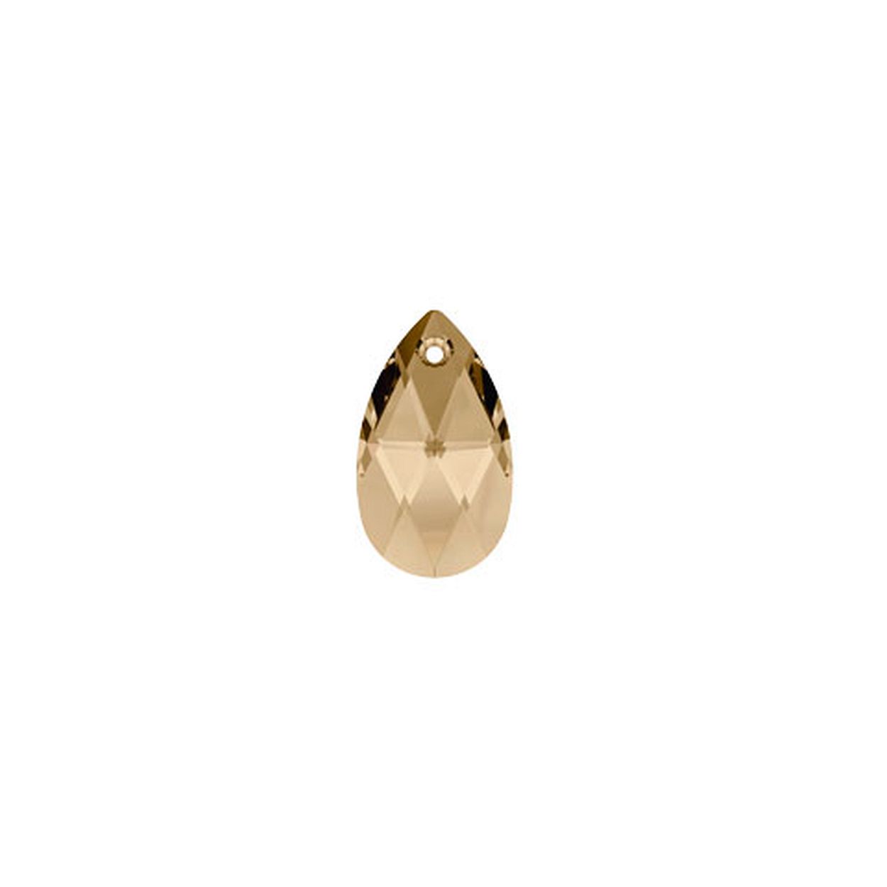 De Pera Golden Shadow steen is een aparte steen door zijn slijpvorm. Deze steen is geschikt om toe te voegen aan één van de Carezza hangers. Deze steen is gemaakt van "Oostenrijks synthetisch kristal" hetgeen garant staat voor een mooi schittering en kwaliteit. Door het eenvoudige wisselen is het leuk om meerdere stenen te hebben en zo dagelijks uw hanger of oorhangers te veranderen.
MY iMenso Carezza Pera single stone "Brillante crystal" "Golden Shadow" 16mm