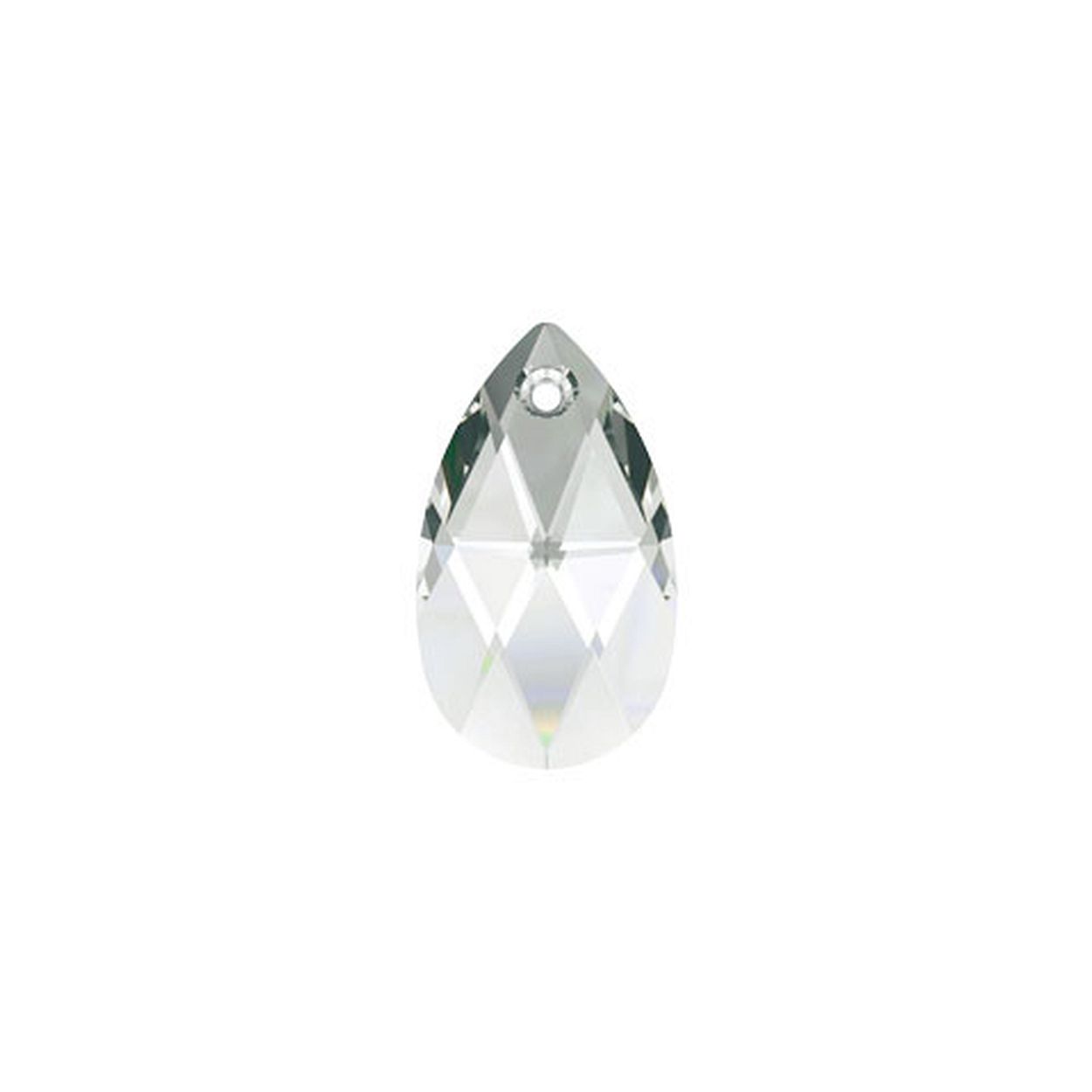 MY iMenso Creoli Carezza Pera single stone "Brillante
crystal" "Crystal" 22mm