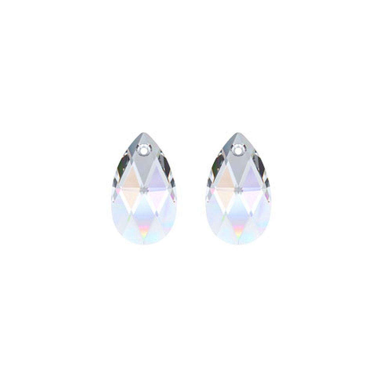 MY iMenso Creoli Carezza Pera pair of stones "Brillante
crystal" "Crystal AB" 16mm