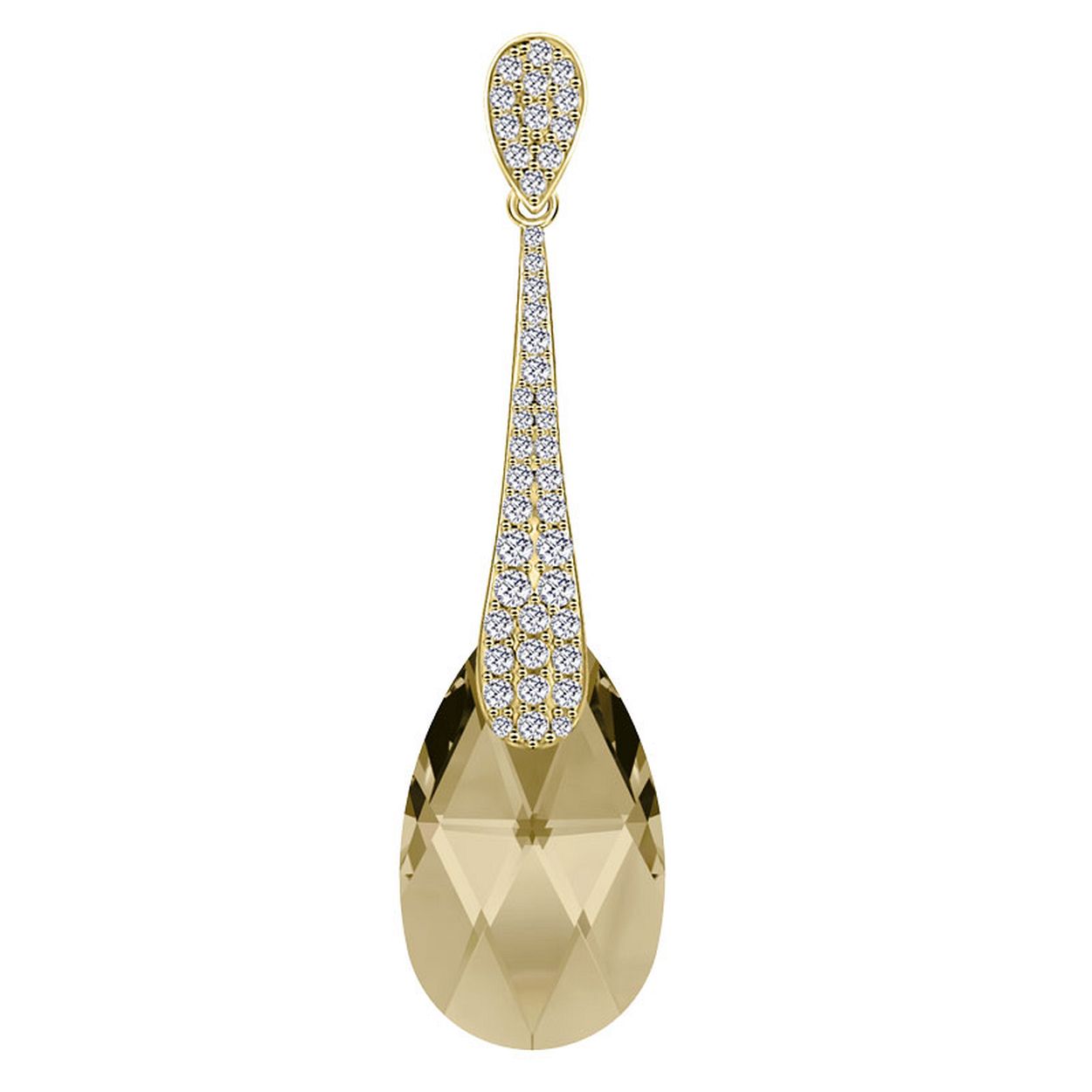 Deze oorringen zijn van het merk My iMenso. Het is een damessieraad gemaakt van zilver. De hanger is goud van kleur.
